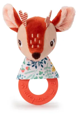 Produktbild von Lilliputiens - Beißring Stella das Reh - Baby Rassel Beißspielzeug