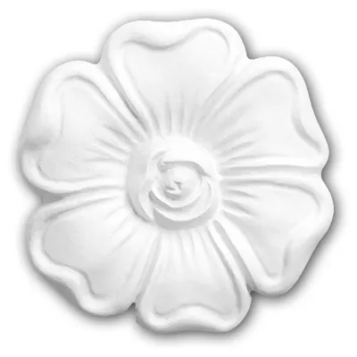 Produktbild von PROFHOME 160006 Rosette dekoratives Element Stuckeinrichtungs aus Polyurethan Ø 6 cm