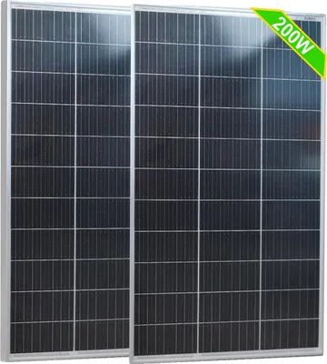 Image de Panneau solaire, haut rendement, construction durable, 2 panneaux de 100 W