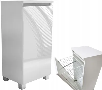 Zdjęcie produktu dla szafka łazienkowa z koszem 40cm kosz na pranie bielizne 40