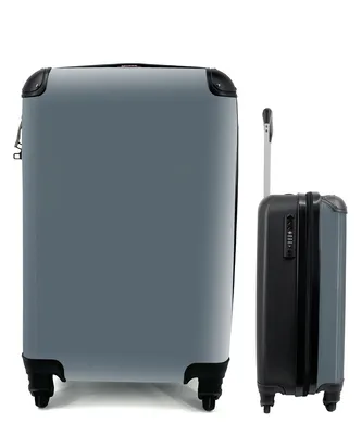 Produktbild von MuchoWow® Koffer Handgepäck Trolley Rollkoffer Kleine Reisekoffer mit 4 Rollen - Farben - Blau - Innen - Cabin Size < 55x40x23 cm & 55x40x20 cm - Fotokoffer - Kabinenkoffer - Boardgepäck - Reise-Box - Reisekoffer - Reisegepäck - Koffer mit Bild - Trolley für Kinder
