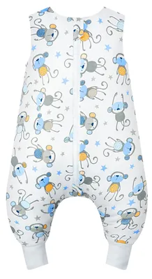 Zdjęcie produktu dla Śpiworek dziecięcy z nóżkami, 1,0 TOG, 65-80 cm, dla niemowląt 6-18 miesięcy, 100% bawełna