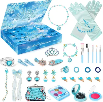 Productafbeelding van Charmofun Adventskalender 2026 voor kinderen - Kerstkalender - Sieraden - Make-up voor meisjes - Oorbellen - Ring