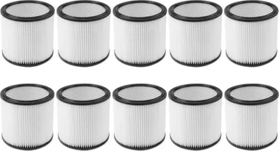 Produktbild von 10x Trade-Shop Patronenfilter Rundfilter Faltenfilter für Shop Vac Staubsauger ersetzt Shop Vac 903-04 90304 903-04-00 9030400 90350 90333