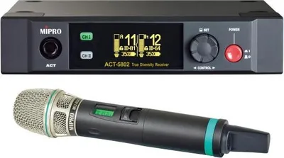 Immagine prodotto di Mipro ACT-5802 ricevitore a 2 canali con trasmettitore portatile