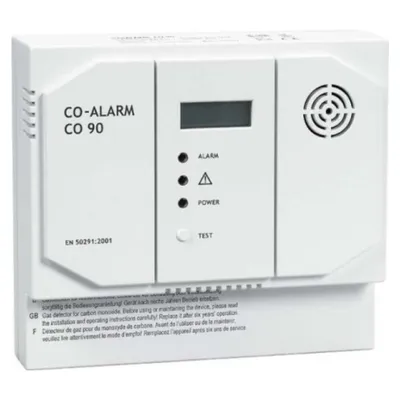 Produktbild von Indexa CO90-12 Kohlenmonoxidmelder (CO-Alarm), 12V DC, mit Relais