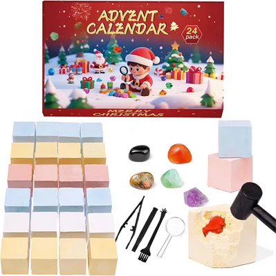 Obrázek produktu pro Adventní kalendář pro ženy, krystalový - Adventní kalendář s drahokamy a krystaly