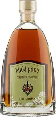Produktbild von Poltorak Tatrzanski Litworowy 200 ml | Met Honigwein Metwein Honigmet | 200 ml | 16% Alkohol | nalewkatatrzanska.pl | Geschenkidee | 18+