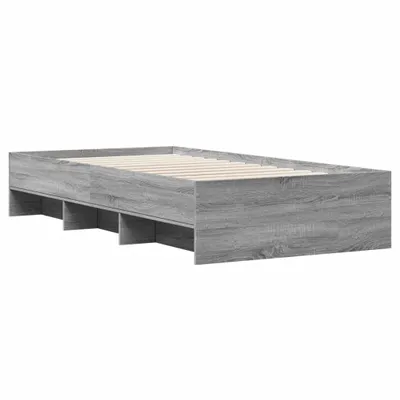 Zdjęcie produktu dla Rama łóżka, szary dąb sonoma, 100x200cm materiał drewnopochodny