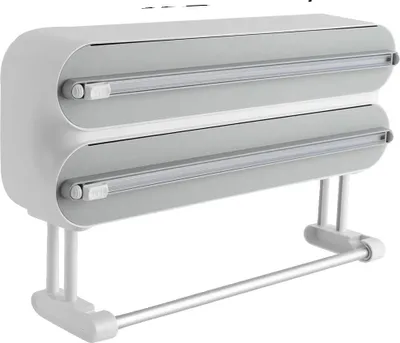 Produktbild von Wandmontierter Spender, 3-in-1-Funktionalität, Einfache Installation, M, GRAU