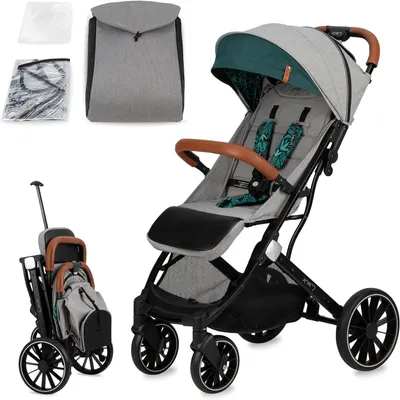 Produktbild von Kinderwagen – Buggy – Für unterwegs – Leicht und zusammenklappbar – 7,5 kg – Grün