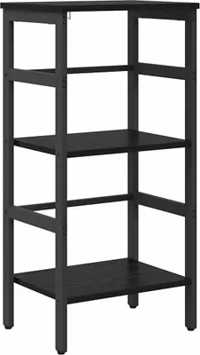 Obrázek produktu pro vidaXL Černá knihovna dubového vzhledu 40 x 29,5 x 81 cm