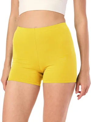 Produktbild von Merry Style Damen Shorts Radlerhose Kurze Hose Boxershorts aus Viskose MS10-283(Gelb, XL)