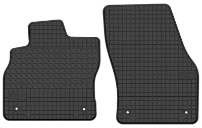 Produktbild von Gummi-Fußmatten Vorne für Audi Q3 II F3 Sportback 2018- (Coupé) – 2-tlg, Schwarz, passgenau – Wielganizator SolidTread