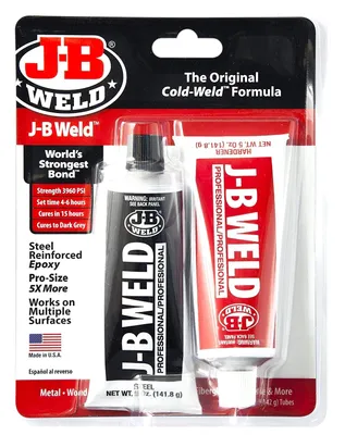 Produktbild von J-B Weld 8281SPA Universalkleber Kaltschweißgerät, Stahl, Metall, Eisen, verstärkt, Epoxidharz, Reparaturen, 141,8 g