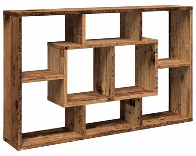 Obrázek produktu pro vidaXL Nástěnná police z regenerovaného dřeva 85x16x52,5 cm materiál na bázi dřeva