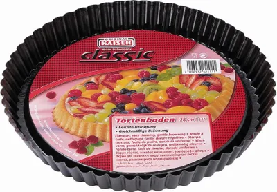 Immagine prodotto di Kaiser 230-0621128 Base per crostata di frutta 30cm CLASSIC, nero (1 pezzo)