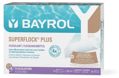 Produktbild von BAYROL Superflock Poolklärer, 1 kg Tube