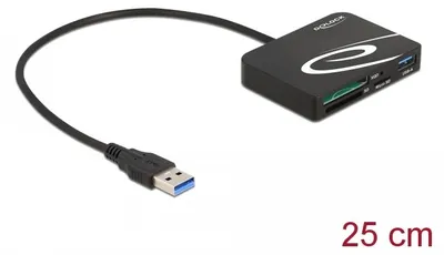 Image de DELOCK Card Reader für XQD/SD/Micro SD + USB Typ-A Port
