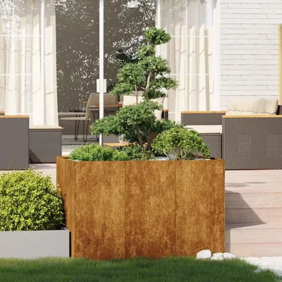 Immagine prodotto di vidaXL Fioriera Rusty 120x80x80 cm Acciaio resistente alle intemperie