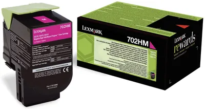 Immagine prodotto di Lexmark 70C2HM0 Kit toner originale Lexmark magenta programma di ritorno (0070C2HM0,070C2HM0,70C2HM0,702HM,NO702HM)