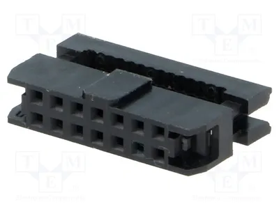 Produktbild von 1x Stecker PIN: 14 für Flachkabel weiblich 1mm T826114A100CEU -Steckverbinder