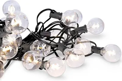 Produktbild von Łańcuch świetlny LED IP44 25x 13 W 750 lm 3000 K 20 m (przewód 5 m + przewód 15 m z żarówkami)