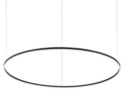Produktbild von Moderne Hängeampel Aluminium-Kunststoff Schwarz Led 89W 4000K D150Cm