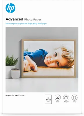 Immagine prodotto di HP lucida Photo Paper da 210 gsm - 20 fogli/A3/297 x 420 mm carta fotografica Molto lucida
