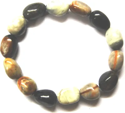 Produktbild von Edelstein-Armband, Picasso-Jaspis, Nuggets 10 x 14 mm