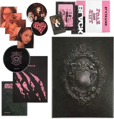 Image de Mini-album CD noir avec livre photo et autocollants