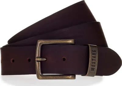 Produktbild von MUSTANG Leder Gürtel 40mm Leather Belt W80 Darkbrown dunkelbraun