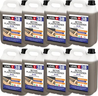 Produktbild von Beton-Zusatzmittel 40L Fliessmittel Betonverflüssiger Plastifizierer LEVEL+ RM38