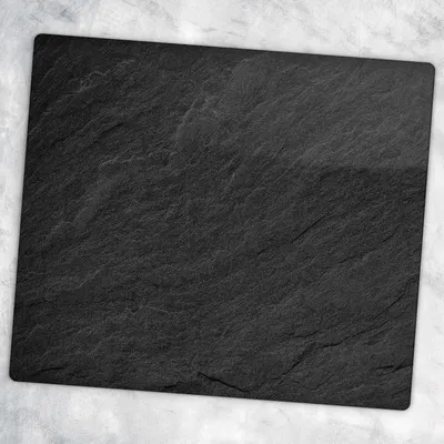 Produktbild von Glas-Herdabdeckplatten Glaskeramikkochfeld-Abdeckung Spritzschutz Glas 60 cm x 52 cm - Schwarzer Stein