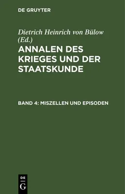 Produktbild von Annalen des Krieges und der Staatskunde. Band 4