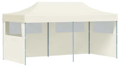Imagen del producto de vidaXL, tienda de campaña para fiestas, 291 x 580 x 315 cm, color crema, tela Oxford