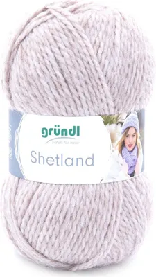 Produktbild von Gründl Shetland,Mützen u. Schalwolle 100g/170m,80% Polyacryl/20% Wolle mocca melange (06)