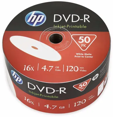 Produktbild von HP DME00070WIP, DVD+R, 120 mm, Tortenschachtel, 50 Stück(e), 4,7 GB