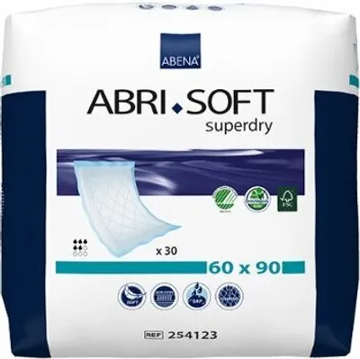 Produktbild von Bettschutzeinlage Abena Abri-Soft Superdry 60x90cm(1 Karton: 4 x 30 Stück)>>>>