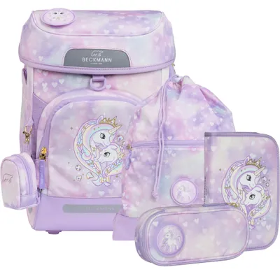 Produktbild von Beckmann Plus Air - 6-tlg. Schulranzenset - Unicorn Princess Purple