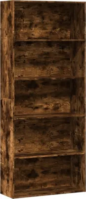 Produktbild von Bücherregal Räuchereiche 80x30x189 cm Holzwerkstoff
