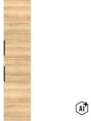 Produktbild von Sanox Hochschrank Seville BxHxT 35 x 160 x 35 cm Frontfarbe eiche grau