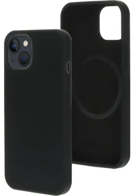 Produktbild von Mobiparts Silicone Cover MagSafe, Cover, Apple, iPhone 13, 15,5 cm (6.1"), Schwarz