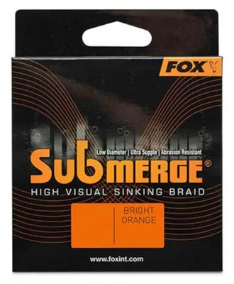 Produktbild von Fox Submerge Orange sinking braid - 300m geflochtene Angelschnur, Durchmesser/Tragkraft:0.30mm / 24.9kg / 55lb