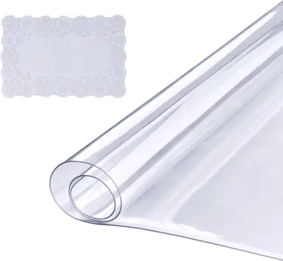 Produktbild von Tischfolie Tischschutz Transparent 1,5 mm Dicke, Tischschutz-Folie PVC 457 x 925,4 mm Rechteckige Tischdecke Tischfolie Abwaschbar Verschleißfest Hitzebeständig Wasserdichte Tisch-Schutzfolie