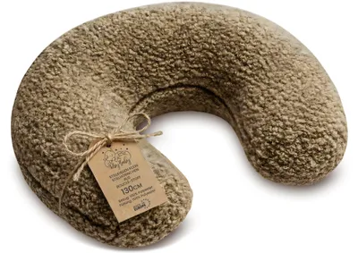 Obrázok produktu pre Vankúš na dojčenie malý nursing pillow breastfeeding dĺžka 130 cm, obvod 45 cm Tmavobéžová