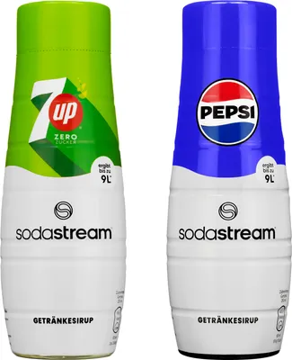 Obrázek produktu pro SodaStream sirupová sada Pepsi 7UP Zero 2x440ml nápojový sirupový koncentrát
