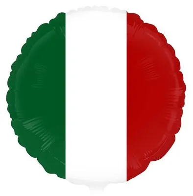 Produktbild von Italien Folienballon rot grün weiß 46 cm