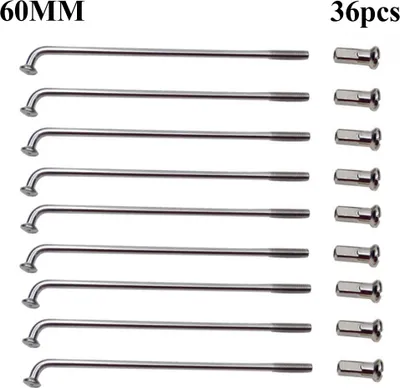 Produktbild von 36Pcs 60-305mm 12G Elektrofahrrad E-Bike Rad Reifen Stahl Speichen Fahrradteile 80mm 80mm