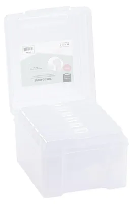 Imagen del producto de Vaessen Creative: Caja de almacenamiento transparente con 16 compartimentos para organizar